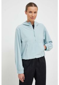 Calvin Klein Performance bluza treningowa Essentials kolor niebieski z kapturem gładka. Typ kołnierza: kaptur. Kolor: niebieski. Materiał: materiał. Długość: krótkie. Wzór: gładki