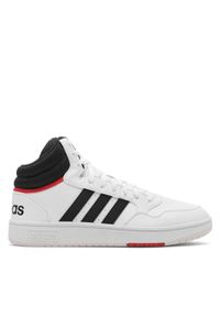 Adidas - adidas Sneakersy HOOPS 3.0 MID GY5543 Biały. Kolor: biały. Materiał: materiał