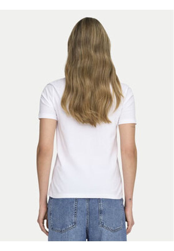 only - ONLY T-Shirt Kita 15367568 Biały Regular Fit. Kolor: biały. Materiał: bawełna