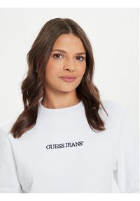 Guess Jeans Bluza W4YQ10 KC811 Biały Regular Fit. Kolor: biały. Materiał: bawełna #4