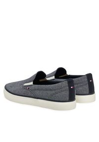 TOMMY HILFIGER - Tommy Hilfiger Tenisówki Th Hi Vulc Low Slip On Ch FM0FM05390 Niebieski. Zapięcie: bez zapięcia. Kolor: niebieski. Materiał: materiał