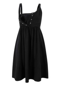 Sukienka ciążowa i do karmienia, z bawełny organicznej bonprix czarny. Kolekcja: moda ciążowa. Kolor: czarny. Materiał: bawełna #1