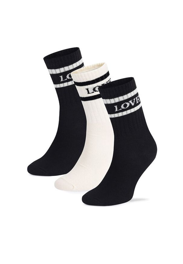 Fila Zestaw 3 par wysokich skarpet unisex F3608-AW24 (3-pack) Czarny. Kolor: czarny. Materiał: bawełna
