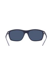 Emporio Armani okulary przeciwsłoneczne 0EA4179.508880 męskie kolor granatowy. Kształt: prostokątne. Kolor: niebieski #3