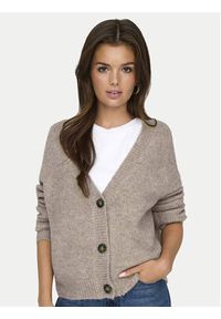 only - ONLY Kardigan Zoey 15332549 Beżowy Regular Fit. Kolor: beżowy. Materiał: syntetyk