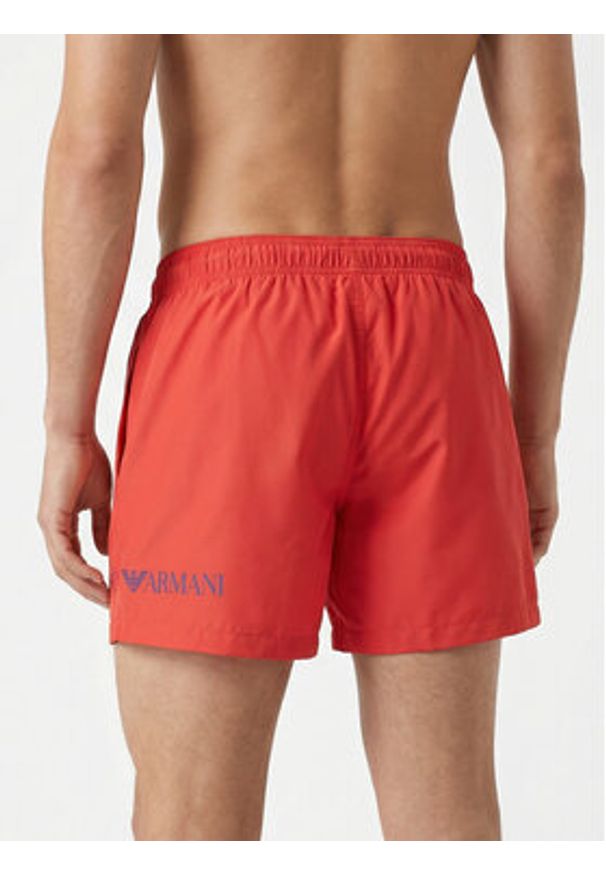 EA7 Emporio Armani Szorty kąpielowe 7M002000 AF13049 M5140 Czerwony Regular Fit. Kolor: czerwony. Materiał: syntetyk