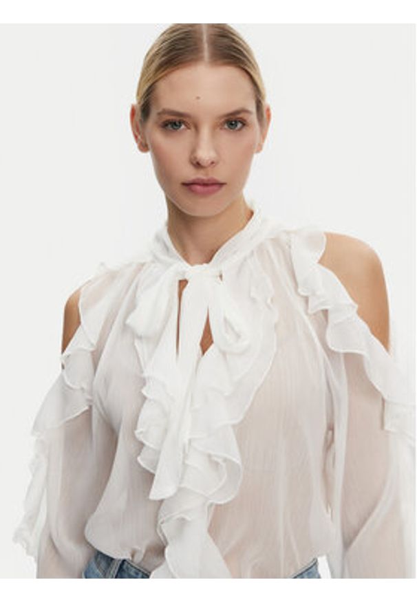 Kontatto Koszula SU500C Biały Regular Fit. Kolor: biały. Materiał: syntetyk