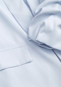 Renee - Niebieska Elegancka Marynarka bez Zapięcia z Marszczonymi Rękawami Albuca. Okazja: do pracy. Kolor: niebieski. Długość rękawa: na ramiączkach. Styl: elegancki #6