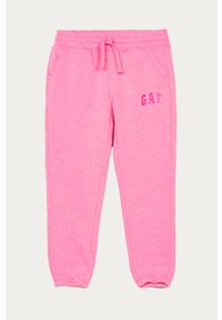 GAP - Spodnie dziecięce 104-176 cm. Kolor: różowy. Materiał: bawełna, poliester, dzianina. Wzór: gładki #1