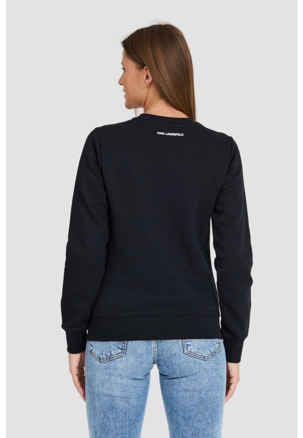 Karl Lagerfeld - KARL LAGERFELD Czarna damska bluza Ikonik 2.0, Rozmiar XS. Kolor: czarny