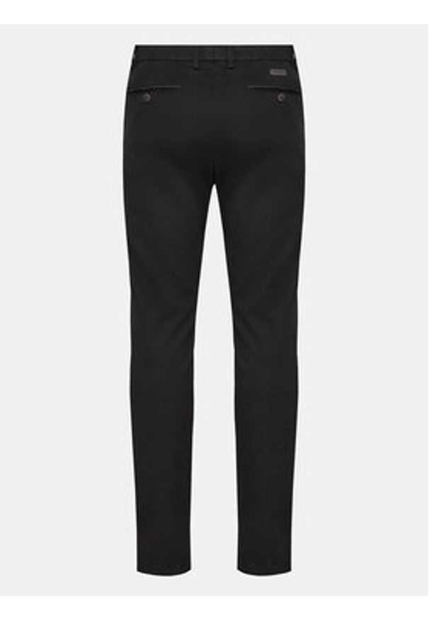 Bugatti Spodnie materiałowe 4220 16224 Czarny Slim Fit. Kolor: czarny. Materiał: bawełna
