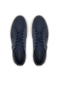 ecco - ECCO Sneakersy 22381354668 Granatowy. Kolor: niebieski. Materiał: skóra #3