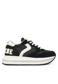 Voile Blanche Sneakersy Merry Sport. 2018825-06 Czarny. Kolor: czarny. Materiał: zamsz, skóra