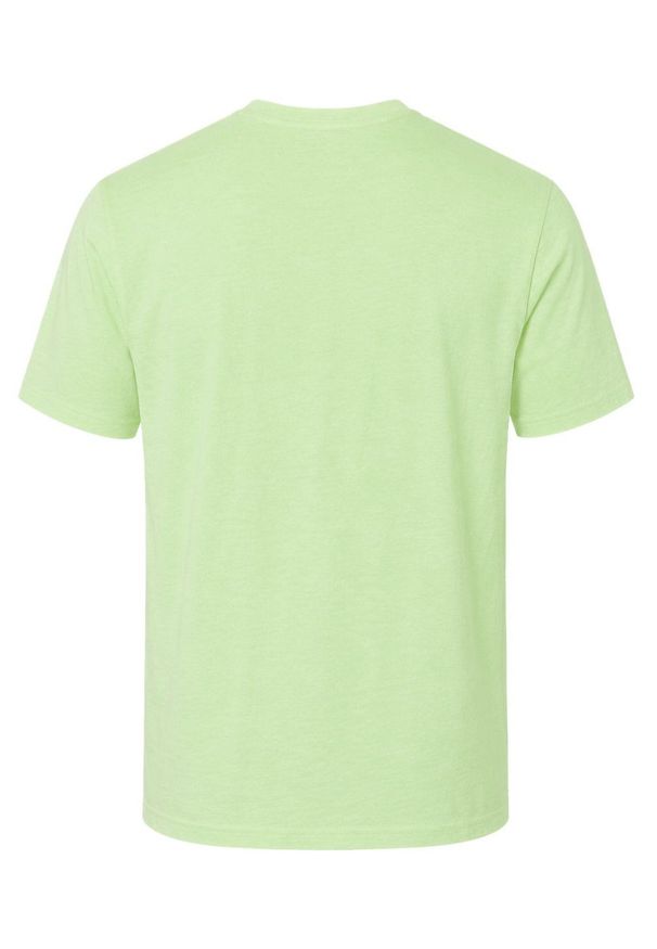 Bawełniana, Męska Koszulka (T-Shirt) - Pako Jeans - Pastelowa Zieleń. Okazja: na co dzień. Materiał: bawełna, poliester. Wzór: nadruk. Styl: casual
