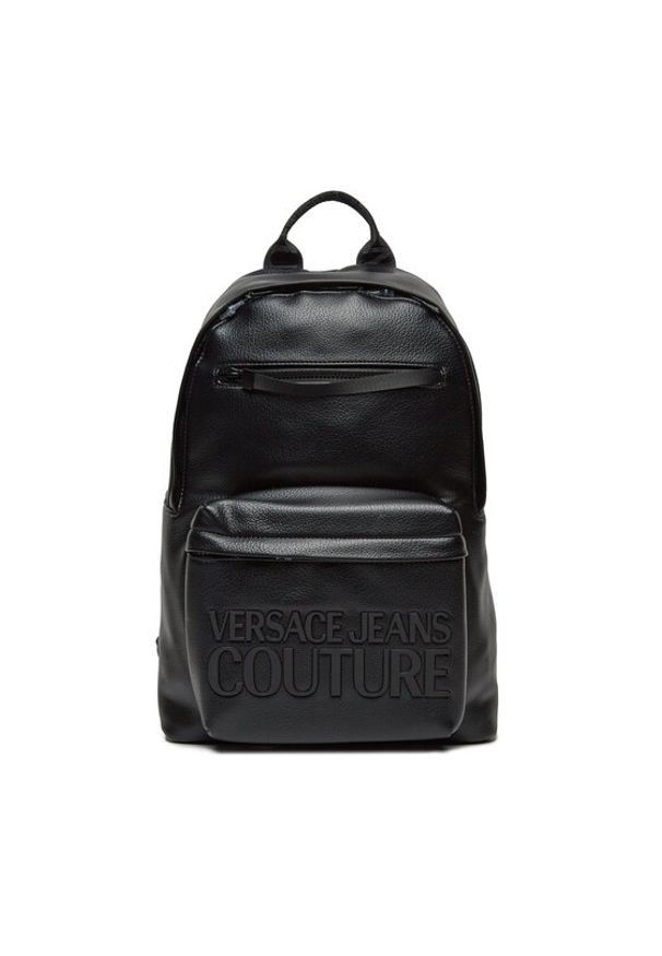 Versace Jeans Couture Plecak 75YA4B70 Czarny. Kolor: czarny. Materiał: skóra