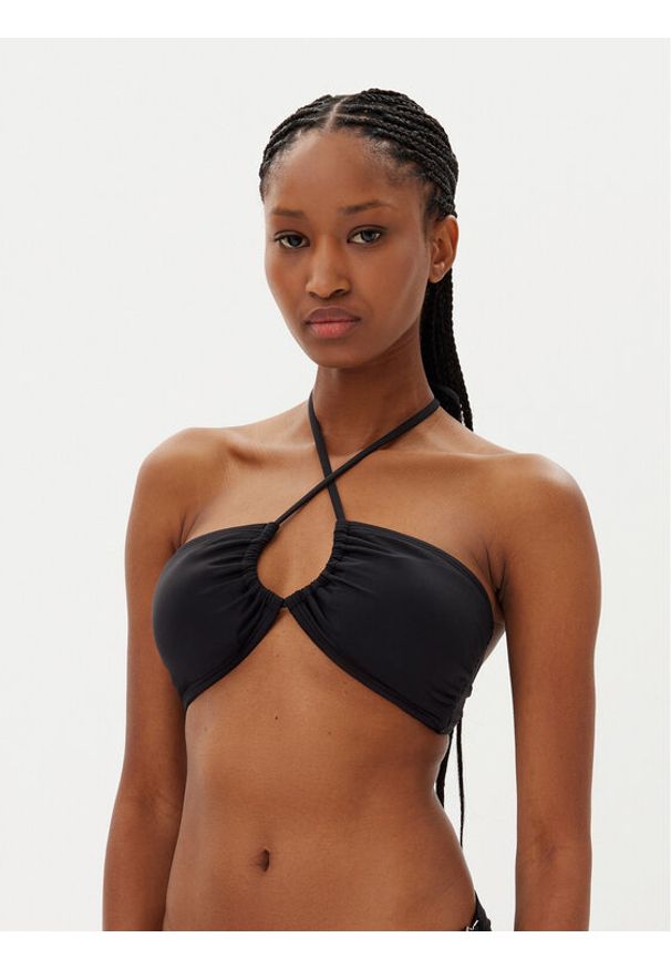 MICHAEL Michael Kors Góra od bikini MM7M327 Czarny. Kolor: czarny. Materiał: syntetyk