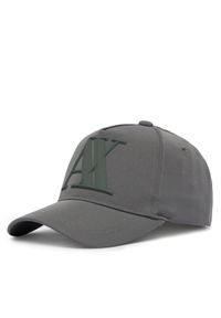 Armani Exchange Czapka z daszkiem 954079 CC518 U8097 Szary ciemny. Kolor: szary. Materiał: materiał #1