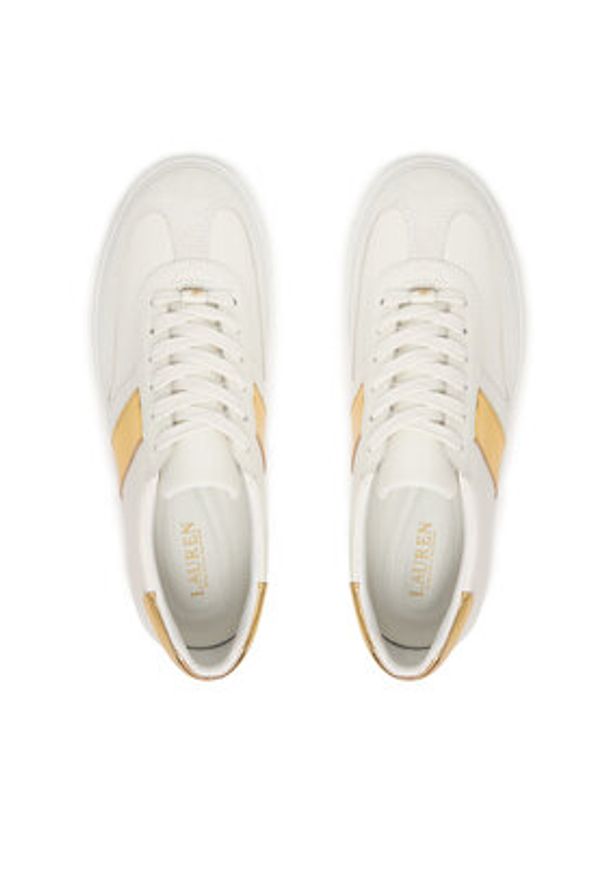 Lauren Ralph Lauren - LAUREN RALPH LAUREN Sneakersy Braylee 802P04420001 Biały. Kolor: biały. Materiał: skóra