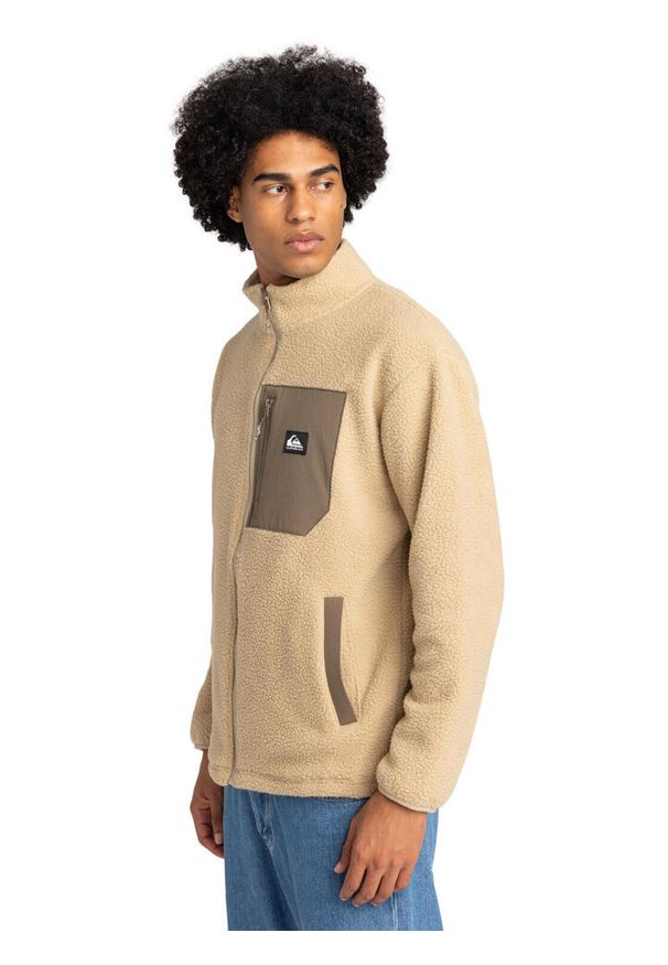 Quiksilver - Bluza dla Mężczyzn CLEAN COAST Beżowy. Kolor: beżowy. Materiał: poliester, materiał. Sport: outdoor