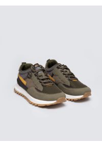 Big-Star - Sneakersy męskie khaki RR174280 303. Nosek buta: okrągły. Kolor: zielony. Materiał: guma #5