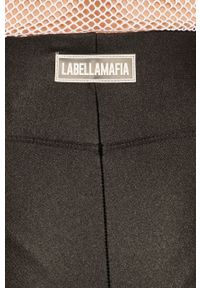 LABELLAMAFIA - LaBellaMafia - Legginsy. Kolor: czarny. Wzór: nadruk #2