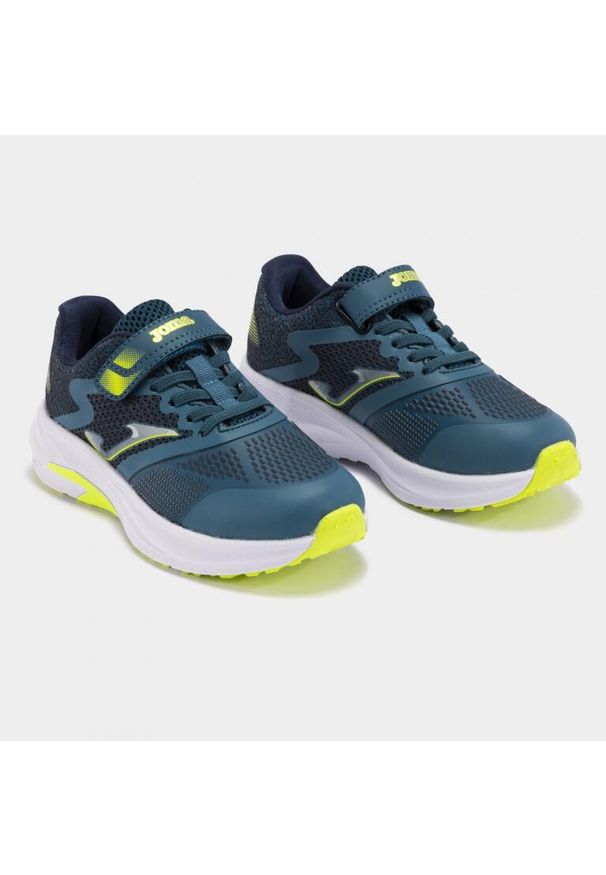 Buty do biegania dziecięce Joma Speed. Zapięcie: rzepy. Kolor: wielokolorowy, niebieski, turkusowy. Materiał: materiał, tkanina, syntetyk. Szerokość cholewki: normalna