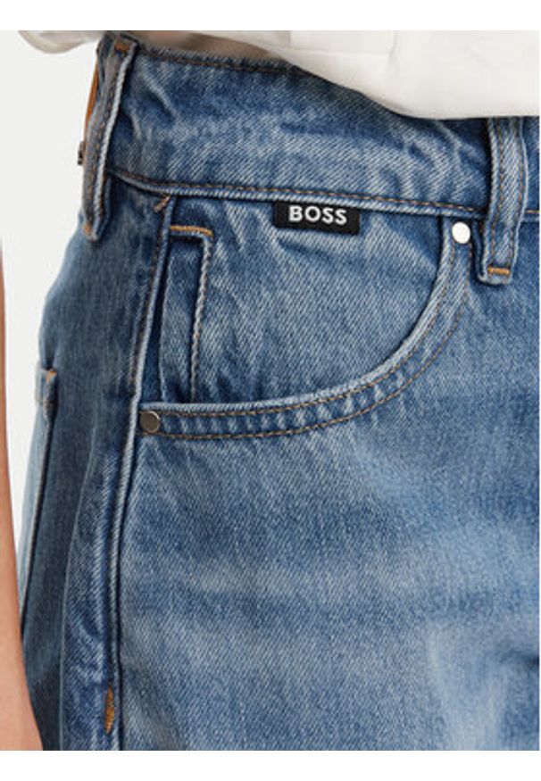 BOSS Jeansy Daelya 50538602 Niebieski Relaxed Fit. Kolor: niebieski