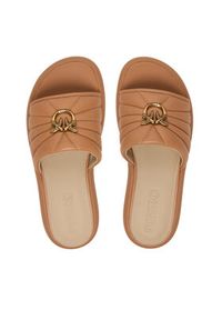 Pinko - PINKO Klapki Fiona 03 SD0525 P003 Beżowy. Kolor: beżowy. Materiał: skóra #6