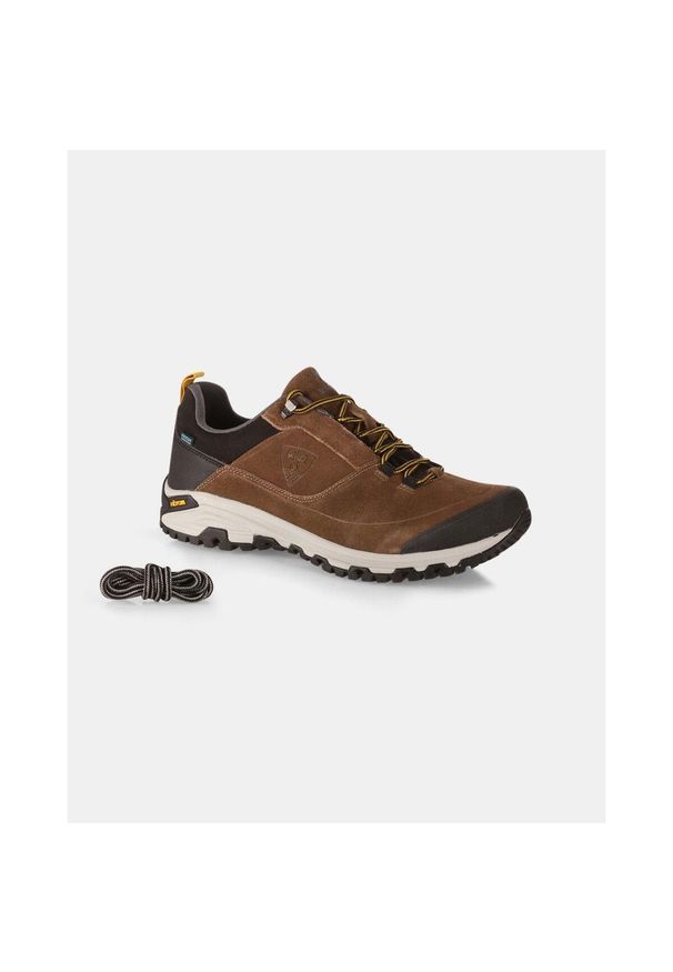 Buty trekkingowe Kilpi Anak Low WP-U. Kolor: brązowy. Materiał: nylon. Styl: sportowy. Sport: turystyka piesza