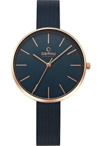 Zegarek OBAKU Zegarek damski Obaku Denmark V211LXVLML niebieski. Kolor: niebieski #1
