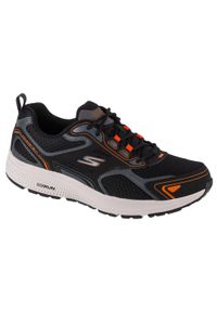 skechers - Buty do chodzenia męskie Skechers 220034BKOR. Zapięcie: sznurówki. Kolor: czarny. Materiał: syntetyk, tkanina, materiał. Szerokość cholewki: normalna. Model: Skechers Sport. Sport: turystyka piesza