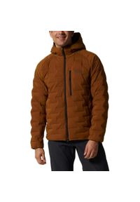 MOUNTAIN HARDWEAR - Kurtka puchowa męska Mountain Hardwear Stretchdown Hoody. Kolor: brązowy. Materiał: puch. Sezon: zima. Sport: narciarstwo