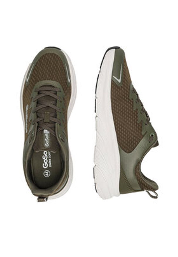 Go Soft Sneakersy MF1637-1 Khaki. Kolor: brązowy. Materiał: materiał