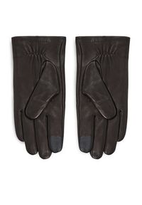 TOMMY HILFIGER - Tommy Hilfiger Rękawiczki Męskie Essential Flag Leather Gloves AM0AM11482 Czarny. Kolor: czarny. Materiał: skóra #2