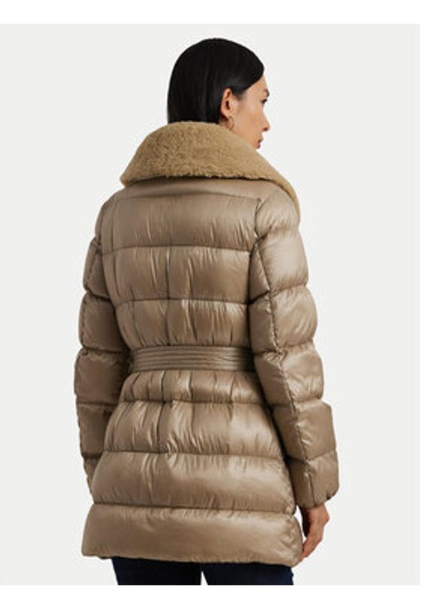 Lauren Ralph Lauren - LAUREN RALPH LAUREN Płaszcz zimowy 297957500001 Beżowy Regular Fit. Kolor: beżowy. Materiał: syntetyk. Sezon: zima