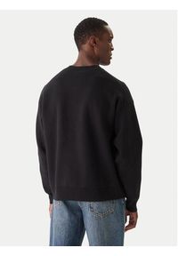 Calvin Klein Jeans Sweter LV04RD305G Czarny Relaxed Fit. Kolor: czarny. Materiał: bawełna