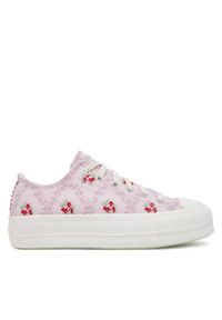 Converse Trampki Chuck Taylor All Star Lift Platform Rose Cross Stitch A13660C Różowy. Kolor: różowy. Materiał: materiał. Obcas: na platformie