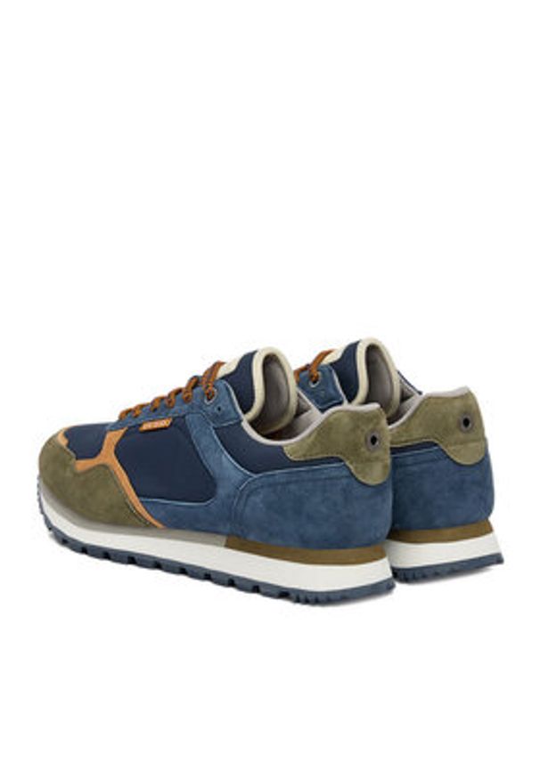 Guess Jeans Sneakersy CWBEO-ETIENNE-01 Granatowy. Kolor: niebieski. Materiał: zamsz, skóra