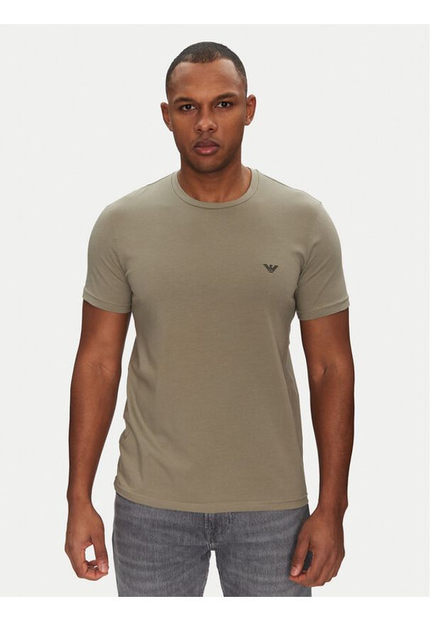 Emporio Armani Underwear Komplet 2 t-shirtów EM000391 AF10776 M8072 Kolorowy Regular Fit. Materiał: bawełna. Wzór: kolorowy