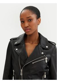 Pinko - PINKO Kurtka skórzana 103897 A21L Czarny Regular Fit. Kolor: czarny. Materiał: skóra #5