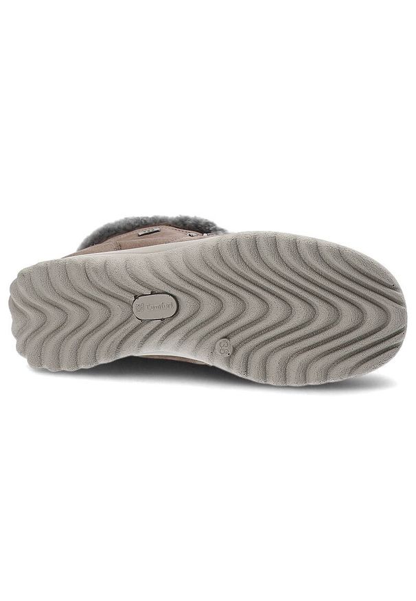 Szare Botki G-Comfort Ocieplane Buty Damskie. Zapięcie: zamek. Kolor: szary. Materiał: futro, skóra. Sezon: zima. Styl: elegancki