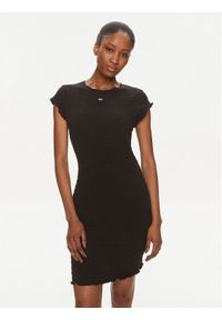 Tommy Jeans Sukienka letnia DW0DW17927 Czarny Regular Fit. Kolor: czarny. Materiał: bawełna. Sezon: lato #1