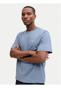 Jack & Jones T-Shirt Earchive 12287990 Niebieski Regular Fit. Kolor: niebieski. Materiał: bawełna #7