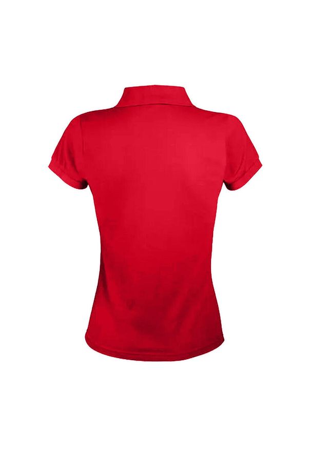 SOL'S - Damska Koszulka Polo Prime. Typ kołnierza: polo. Kolor: czerwony
