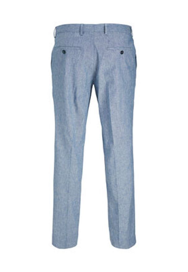 Jack & Jones - Jack&Jones Chinosy Riviera 12228724 Błękitny Slim Fit. Kolor: niebieski. Materiał: bawełna, len