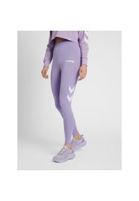 Damskie wysokie legginsy Hummel Legacy. Kolor: wielokolorowy, różowy, fioletowy