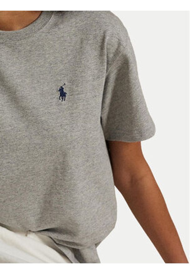 Polo Ralph Lauren T-Shirt 211967104003 Szary Relaxed Fit. Typ kołnierza: polo. Kolor: szary. Materiał: bawełna
