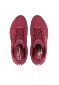 skechers - Skechers Sneakersy Stand On Air 73690/BURG Bordowy. Kolor: czerwony. Materiał: skóra