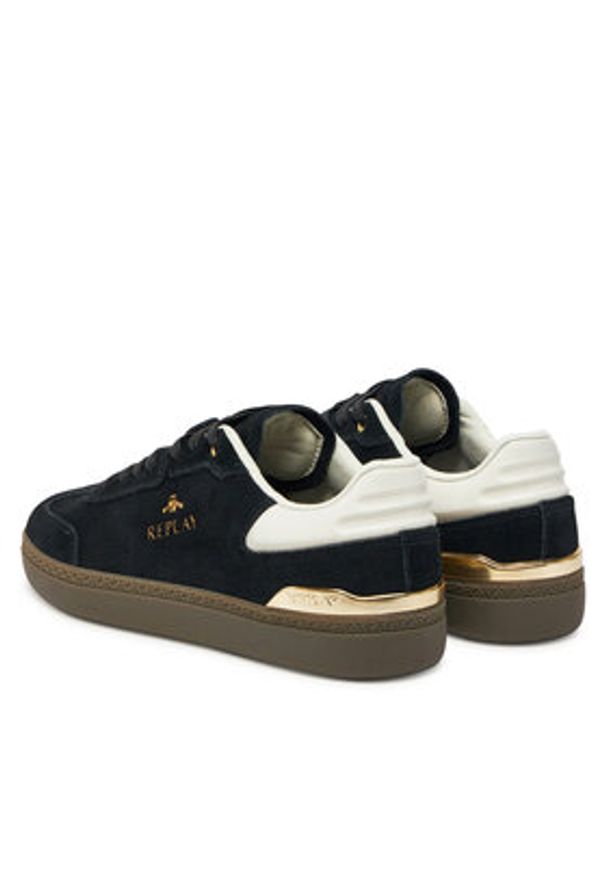 Replay - REPLAY Sneakersy GWSD8 .000.C0001L Czarny. Kolor: czarny. Materiał: skóra
