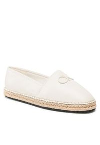 Calvin Klein Espadryle HW0HW01457 Écru. Materiał: skóra